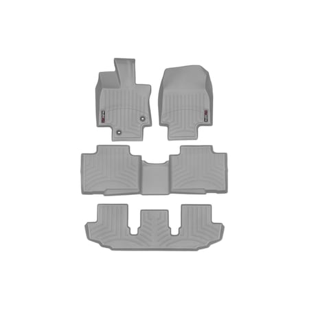 Weathertech Grey, Front, rear, and rear Floorliners 461609-1-2-3