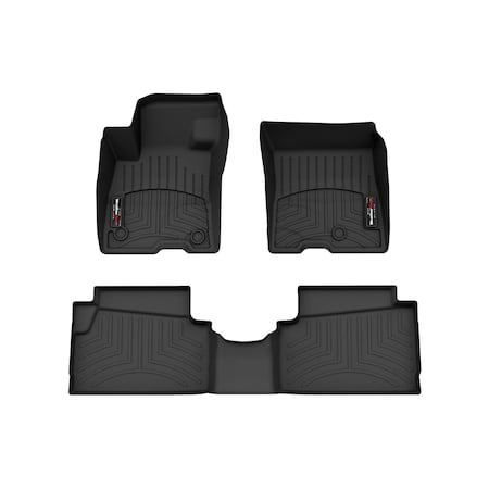 Weathertech Black, Front and Rear Floorliners 441745-1-2