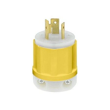 Leviton Industrial Grade Plug 20 Amp, 125 Volt 2311-CY