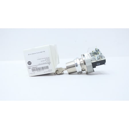 Allen Bradley 3 POS KEY OPERATED SELECTOR SWITCH 800T-J42KA7A