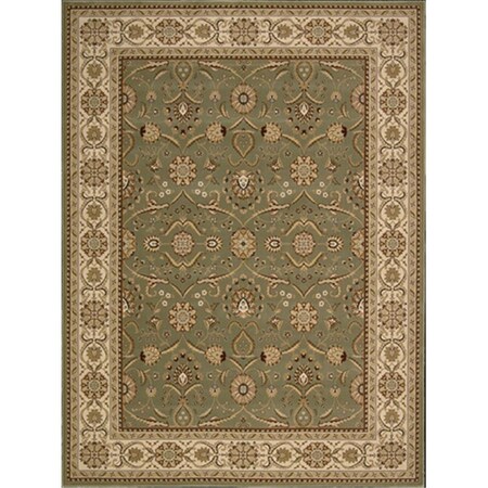 Nourison 17813 Persian Crown Area Rug Collection Green 9 ft 3 in. x 12 ft 9 in. Rectangle 99446178138