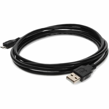Add-On 6FT USB 2.0 A MALE TO MICRO-USB 2.0 B MALE BLACK CABLE USB2MICROUSB6
