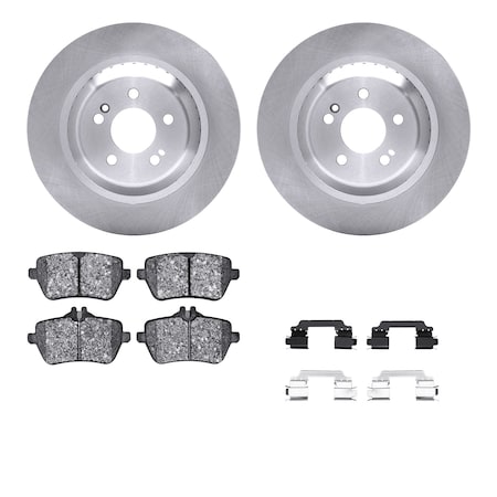 Dynamic Friction Co DFC Rotors with EURO 5000 Ceramic Brake Pads includes Hardware 6612-63369