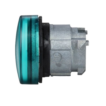 Schneider Electric Pilot Light Head, Green, LED, 22 mm ZB4BV033