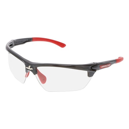 Mcr Safety Dominator (DM3), Safety Glasses, MAX6 Anti-Fog, Polycarbonate Lens, Gun Metal Frame, Half Frame DM1310PF