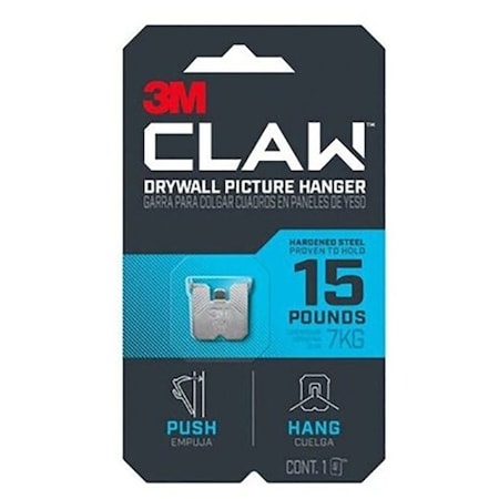 Claw HANGER PICTURE DRYWLL STL 15LB 3PH15-1ES
