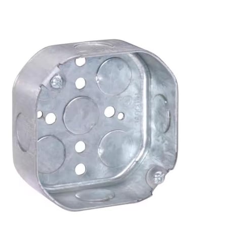 Southwire Old Work 14 cu in Octagon Galvanized Steel Box Mount Silver 54151-1/2-UPC