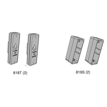Lcn Actuator Package, Logo, Text, 1-1/2in x 4-3/4in 8310-3822T