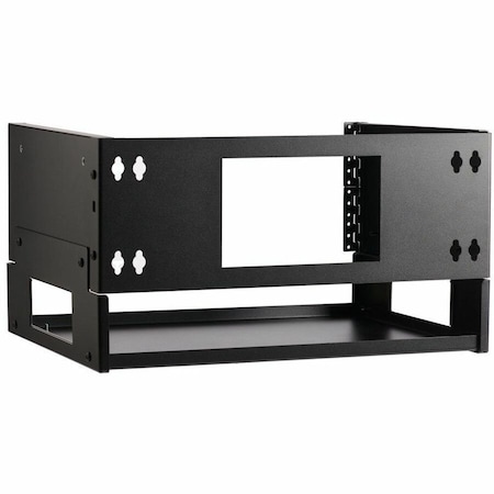 Eaton Tripp Lite Series 4U Wall-Mount Bracket with Shelf for Small Switches and Patch Panels, Hinged SRWO4UBRKTSHELF