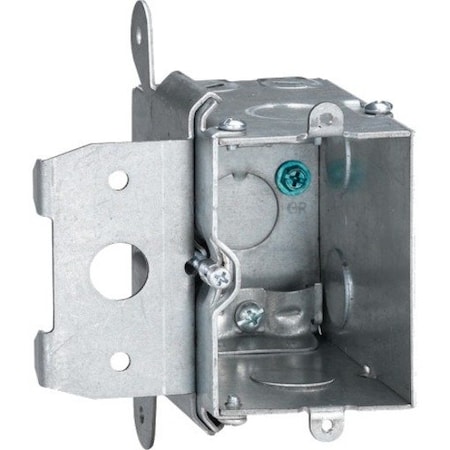 Steel City Electrical Box, 20 cu in, Outlet Box Type, 1 Gang, Steel MB120ADJ
