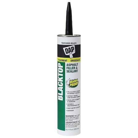 Dap 10.1 oz Blacktop Asphalt Low Voc Slnt, PK12, Black 7079827065