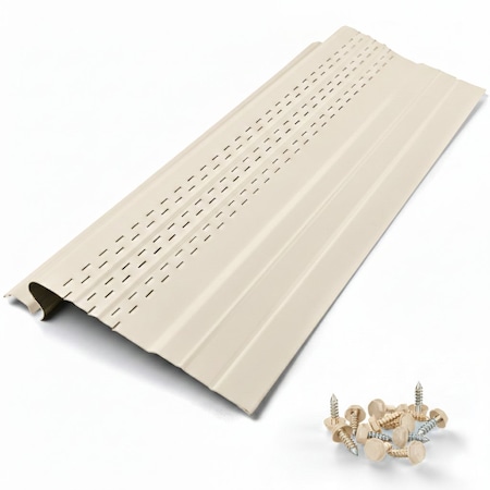 Waterlock Pro Aluminum Gutter Guard, Cream, 50ft WP-5KS-050-CRM