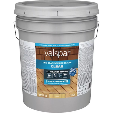 Valspar One-Coat Deck Stain Clear 5 Gal. VL1028070-20