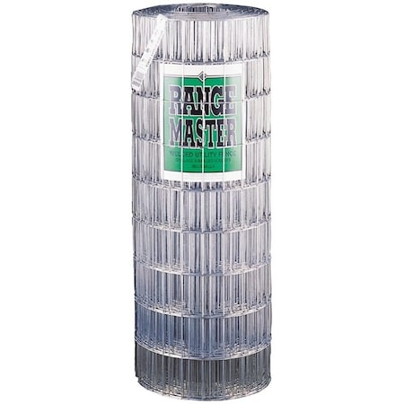 Rangemaster Welded Utility Fence, 100 ft L, 72 in H, 2 x 4 in Mesh, 14 Gauge, Galvanized 7745