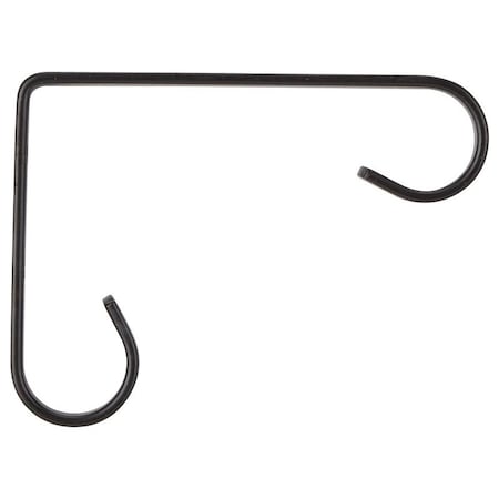 Landscapers Select Plant Bracket, 4-1/4 L, Steel, Black, Wall Mount Mounting GB0173L