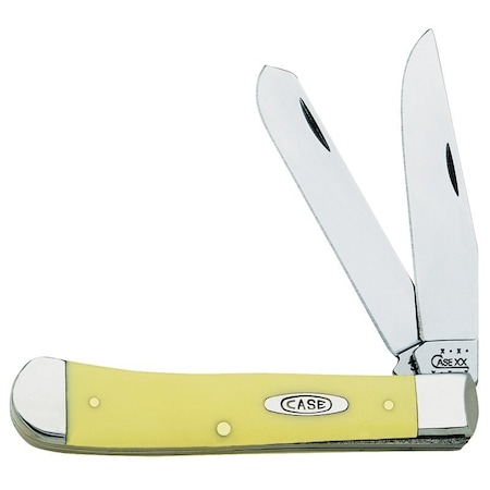 Case XX Folding Pocket Knife, Clip and Spey Blade, Polished Blade, 3-1/4 in Clip 00161