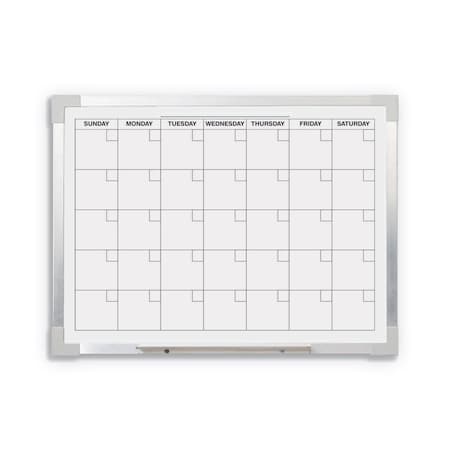 Flipside 18 x 24 Aluminum Framed Calendar Magnetic White Dry Erase Board 17302