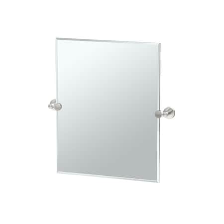 Gatco Glam 24" Frameless Rectangle Mirror, Satin Nickel 4649SM