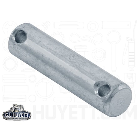 Huyett Drilled Headless Pin, Zn Plt, .312 Dia x 1.094 Overall L x .75 Eff L x .109 Hole Dia HLP-0312-0750