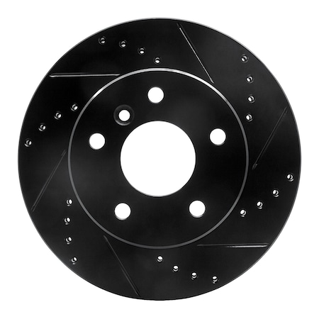 Dynamic Friction Co DFC Brake Rotor - Drilled and Slotted - Black 633-11005R