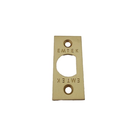 Emtek Square Corner Faceplate and Screws for Passage or Privacy Latch Satin Brass Finish 83230US4