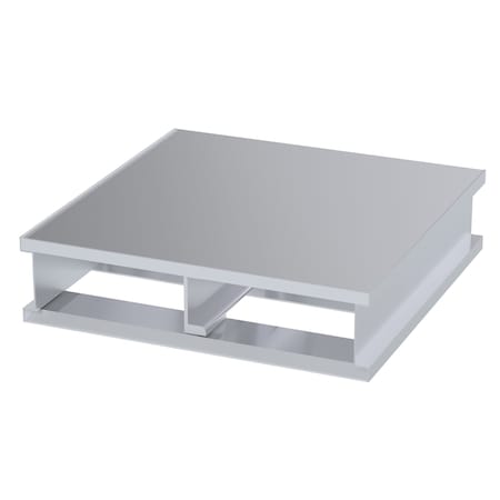 Vestil Aluminum Half Pallet, 24 in L, 24 in W, 6 H AP-ST-2424