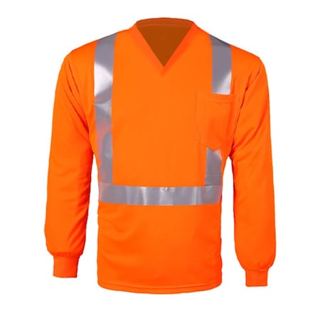 2W International Long Sleeve, 2X-Large, Orange, Class 2 TLBE123C-2 XL