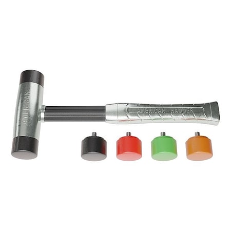 American Hammer Replaceable Tip Hammer, Aluminum, 2 lb AM2ARTAG
