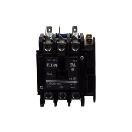 Eaton Definite Purpose Contactor (3-Pole, 30A, 120VAC Coil) C25DNY155BL