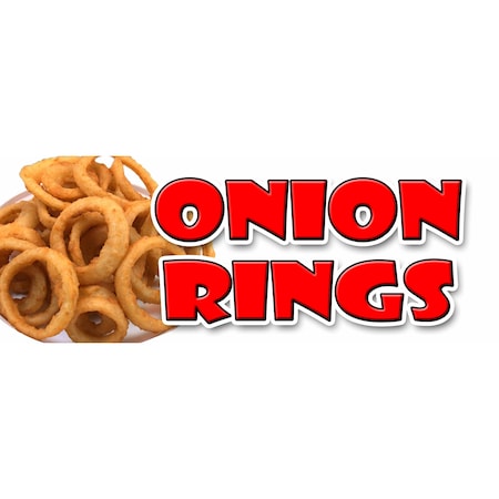 Signmission Onion Rings, 12 Inch, Decal D-Onion Rings