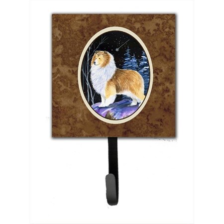 Carolines Treasures Starry Night Sheltie Leash Holder Or Key Hook SS8368SH4