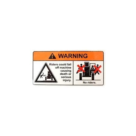 Jlg REPLACEMENT DECAL VEHICLE ROLL AWAY 1706768