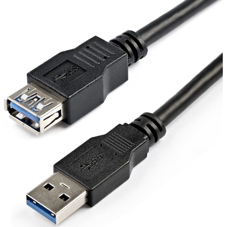 Startech.Com 2m Black SuperSpeed USB 3.0 Extension Cable - 5Gbps - A to A - Male to Female USB 3.0 USB3SEXT2MBK