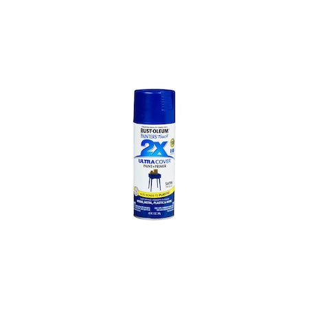 Rust-Oleum PAINTER'S Touch 2X ULTRA COVER Spray Paint, Satin, Ink Blue, 12 oz, Aerosol Can 314754