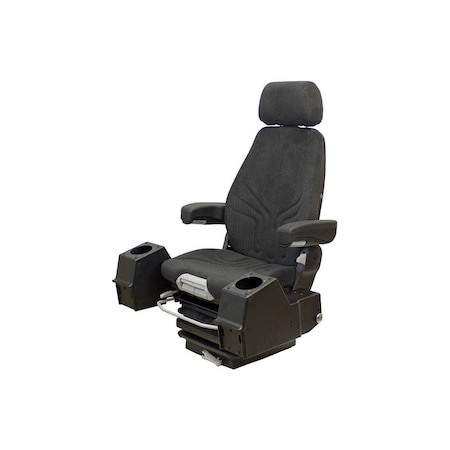 Uni Pro 1250 Mechanical Suspension Seat, With Pods, Black/Gray Fabric 8254