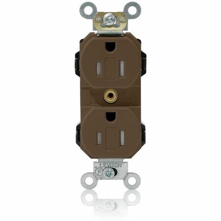Leviton Straight Blade Receptacle, 5-15R, 15 A, 125V AC, Self-Grounded MT562-S