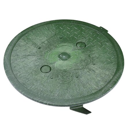 Nds SureFit 10 in. W X 2 in. H Round Valve Box Cover Green 10RND-UC