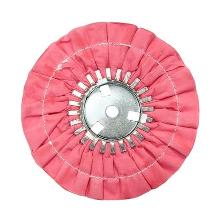 Renegade Products Usa 9" Stitched Airway Buffing Wheels, Pink, Single Stitch, Removable Center Plate FAW9X3X5/8N2-16PPT2-SO