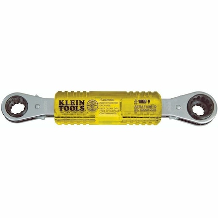 Klein Tools Lineman's Insulating 4-in-1 Box Wrench KT223X4-INS