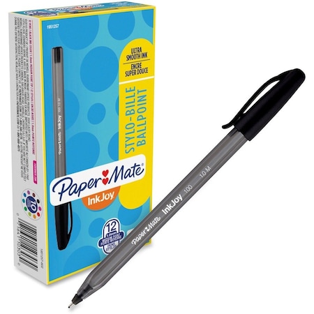 Paper Mate Pen, Inkjoy, 100St, 1.0Mm, Bk, PK12 1951257