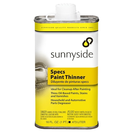 Sunnyside 1 Pt Sunnyside 70416 Sunnyside Specs Paint Thinner 7555838