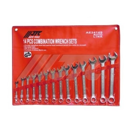 Jtc Auto Tools Combination Wrench Set Euro-Type 14pcs AE2414S