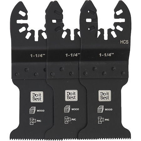 Do It Best 1-1/4'' High Carbon Steel Wood Cutting Oscillating Multi-Tool Blade, 3PK QJDIB-PTASET-022A
