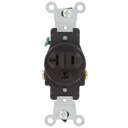 Ezgeneration Straight Blade Receptacle, 5-20R, 20 A, 125V AC, 2 Pole, 3 Wire, Flush Mount, Grounded EZ337115
