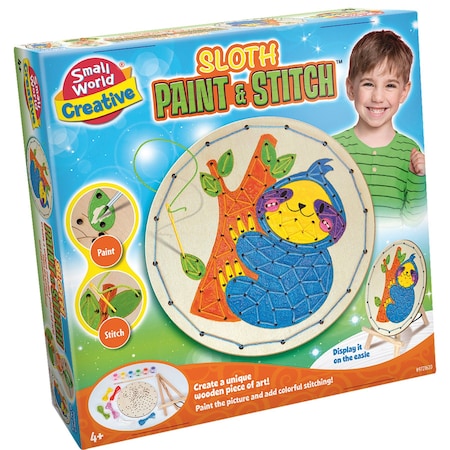 Small World Toys Sloth Paint & Stitch Kit 9721620