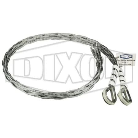 Dixon King Safety Whipsock, For Use with 0.7874 to 1.181 in OD Hoses, 3/4 in, 2000 psi, Carbon Steel KSW12