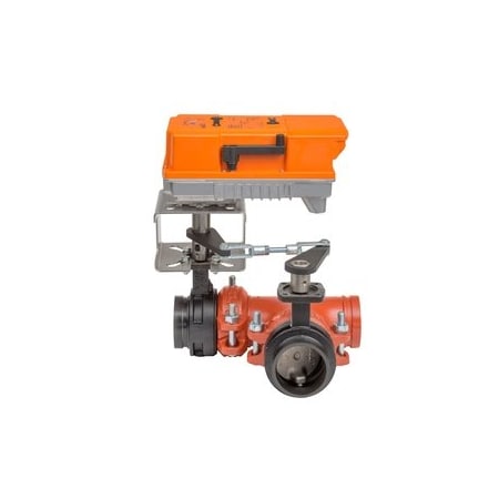 Belimo BFV, 6, 3-way, Grooved, Cv 1800 F7150VIC+PRBUP-MFT-T