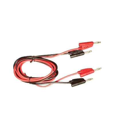 Nu-Di 4 ft. Stackable Banana Test Leads for Flex Probe Kit, 2PK NUD300-08075
