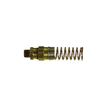 First Fitting & Fastener 3/8 X 1/4 MPT BRASS DOT MALE ADAPTER SPRING ASSEMBLY FOR AIR BRAKE HOSE CONNECT 38342MID