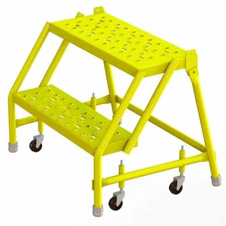 Tri-Arc Step2 Steel Rolling Ladder, W/24"Wx10"D KDSR002246-Y